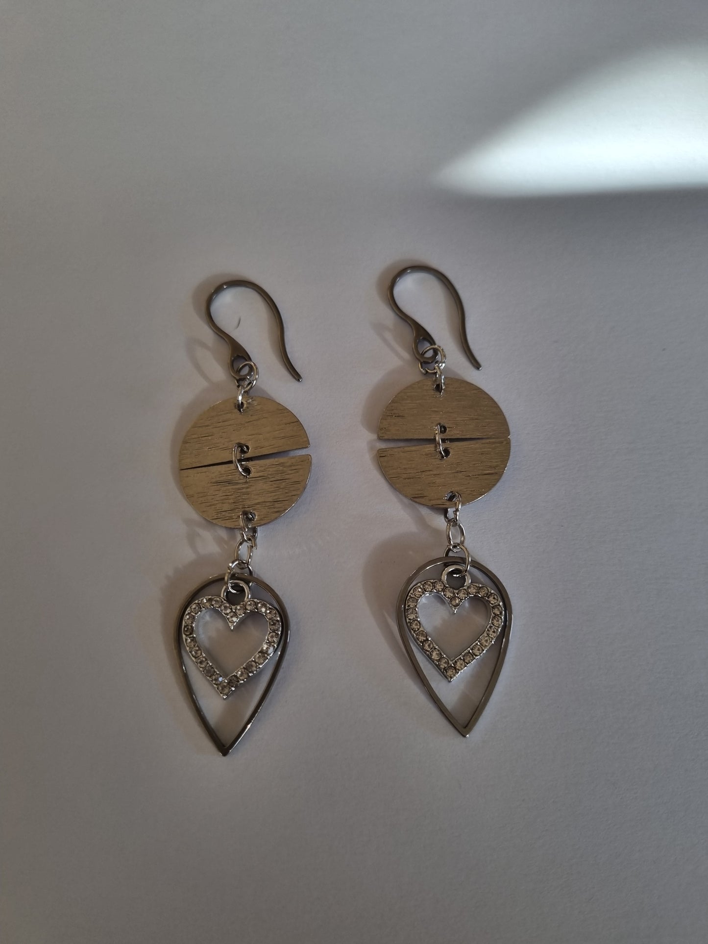 Boucles d'oreilles fantaisie coeurs