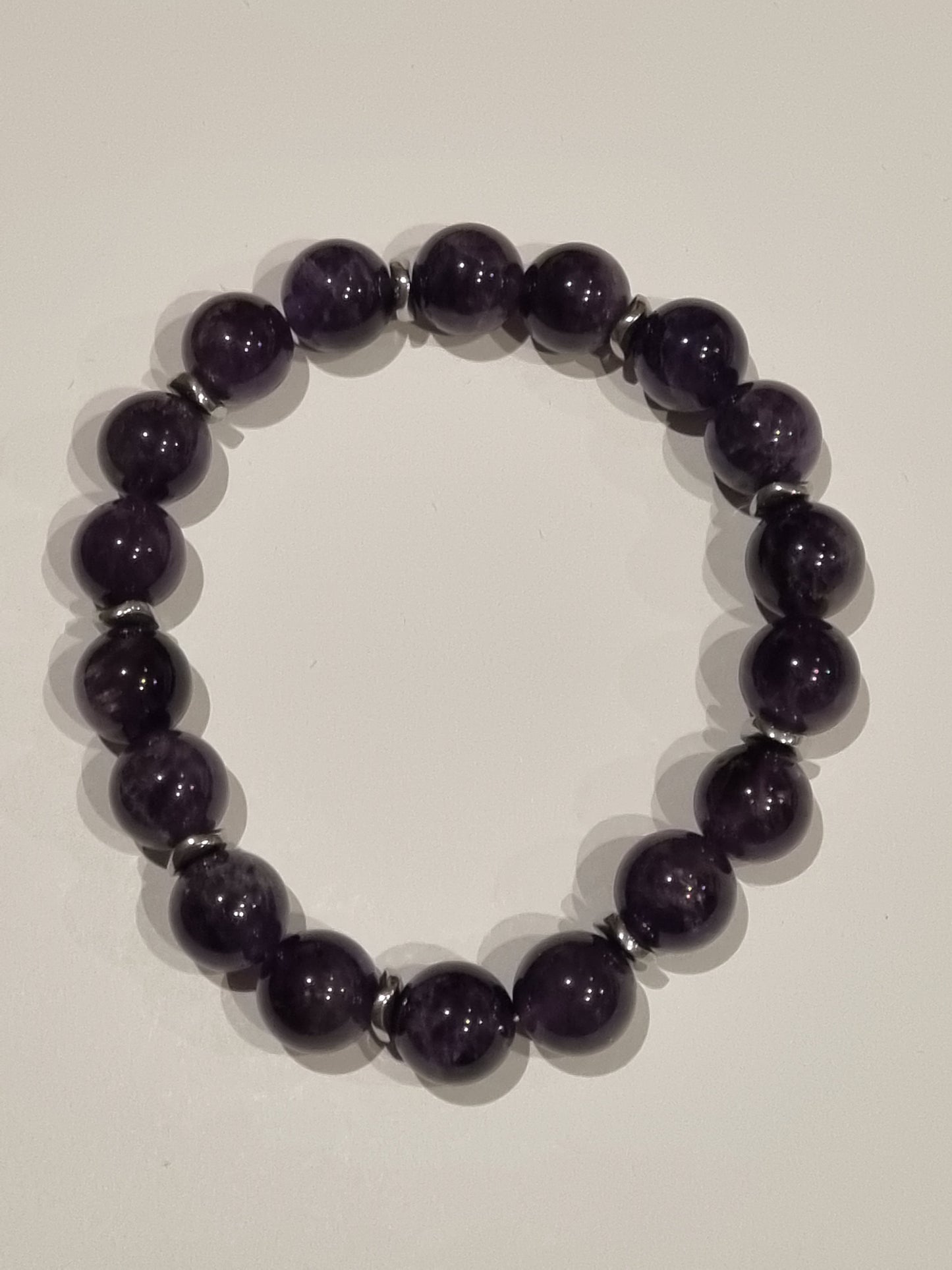 Bracelet perles naturelles lapidolite