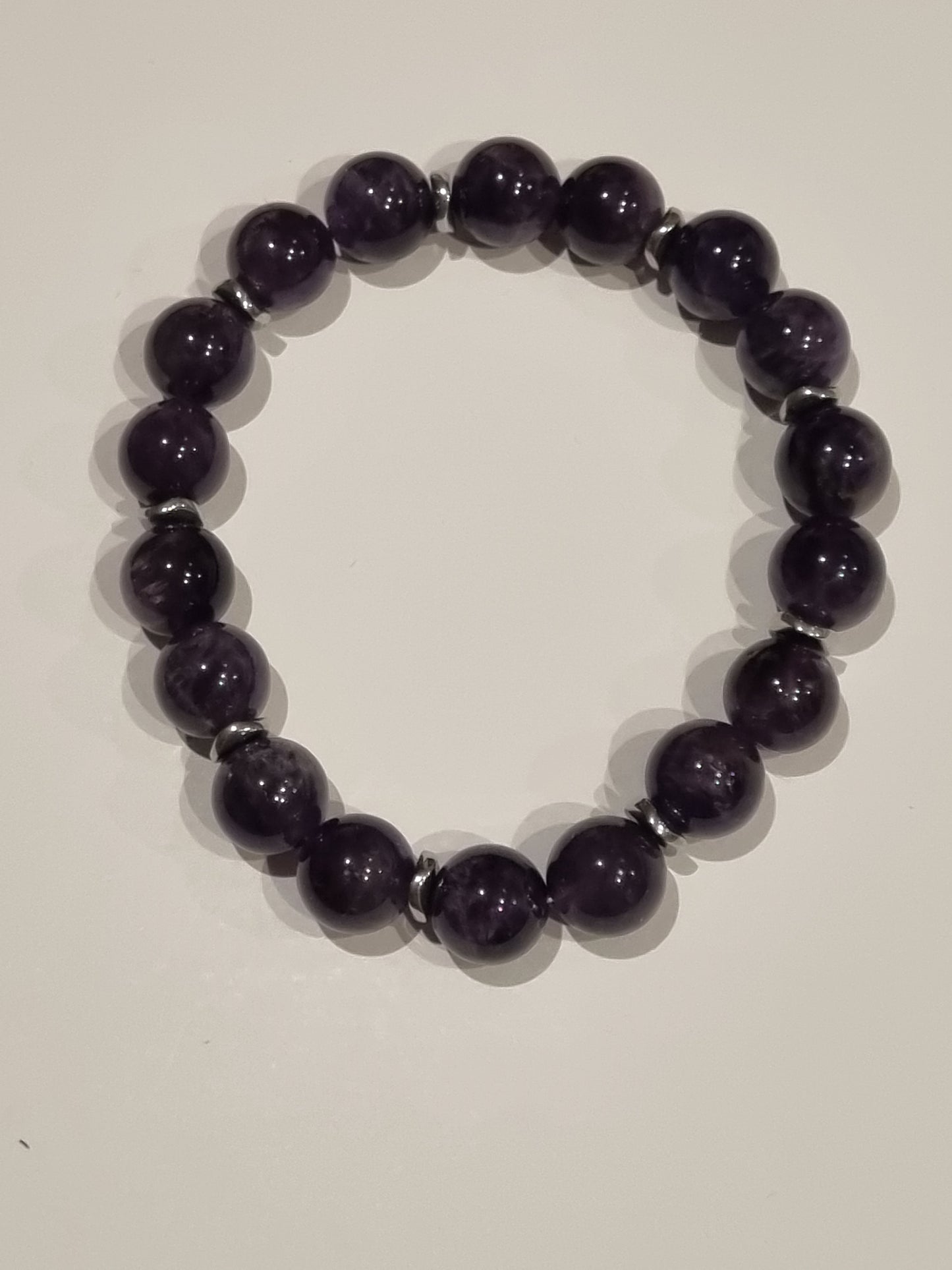 Bracelet perles naturelles lapidolite
