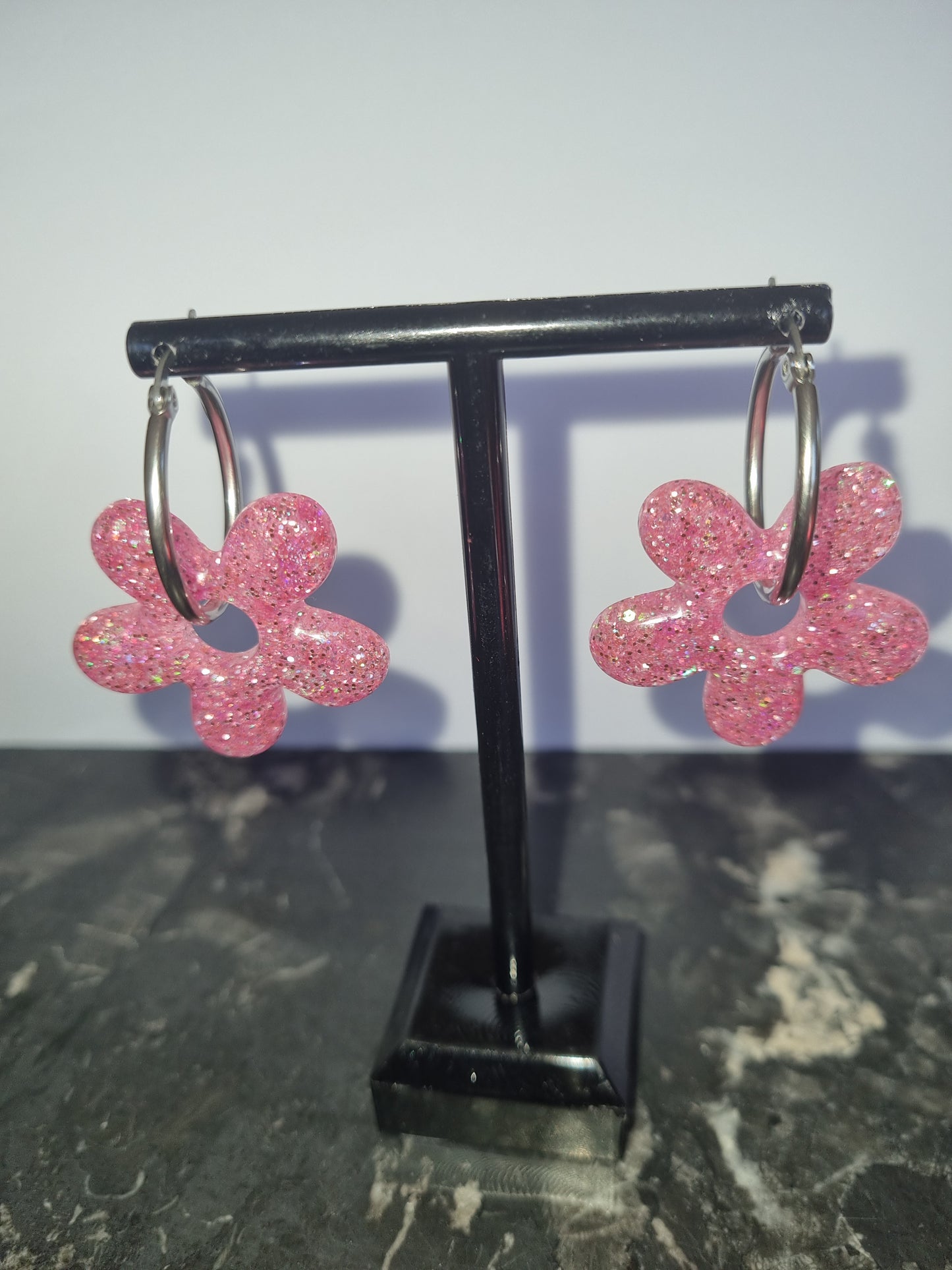 Boucles d'oreilles grandes fleurs