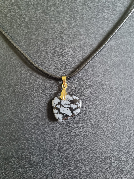 Obsidienne neige pierre naturelle Brésil