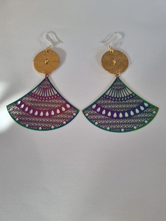 Boucles d'oreilles fantaisie pampilles