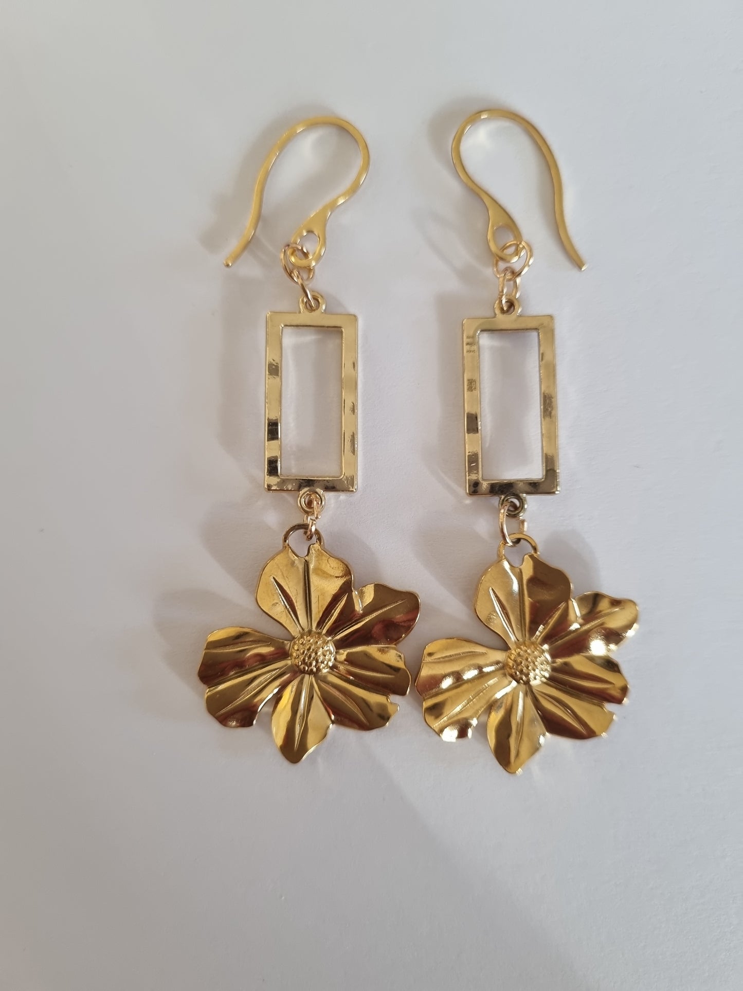 Boucles d'oreilles fantaisie fleurs