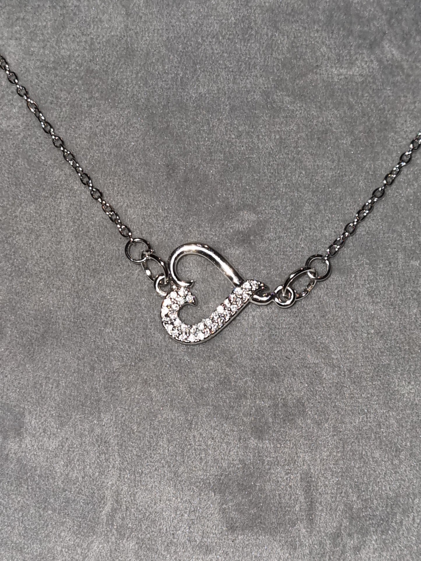 Pendentif fantaisie cœur acier inoxydable