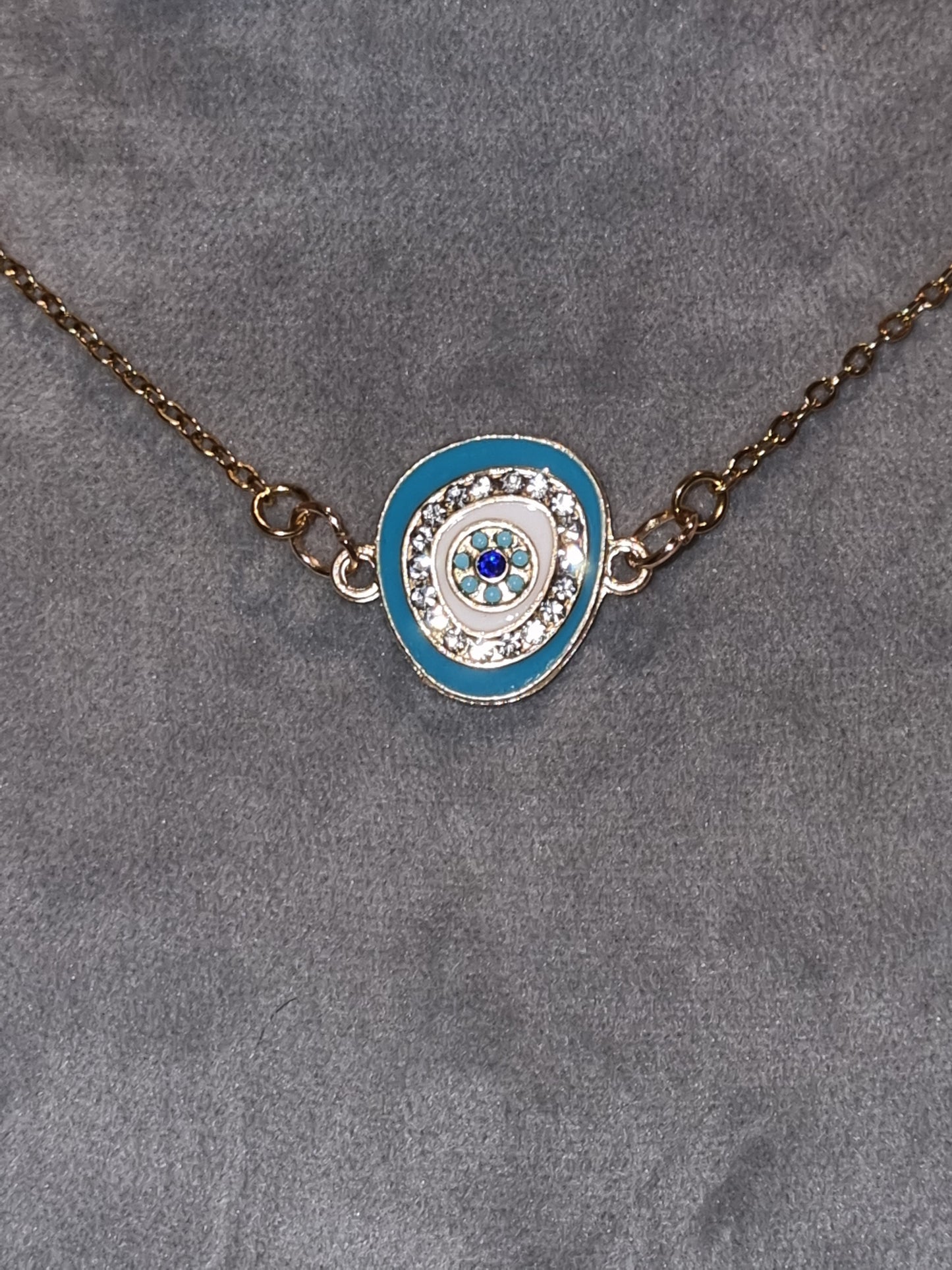 Pendentif fantaisie chaine acier inoxydable.
