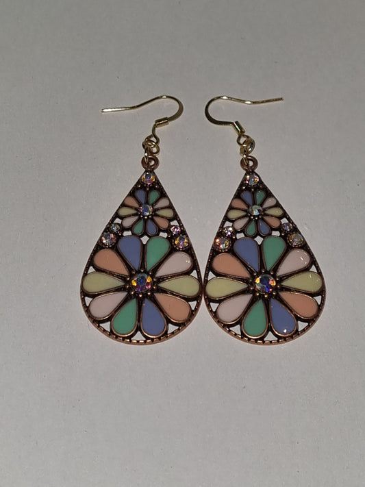 Boucles d'oreilles fantaisie crochets aciers inoxydable.
